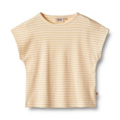 Wheat Bette T-Shirt LS - Pale apricot stripe